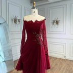 Luxury Light Pink Mermaid Lace Beaded Evening Dress CLA72910
