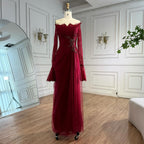 Luxury Light Pink Mermaid Lace Beaded Evening Dress CLA72910