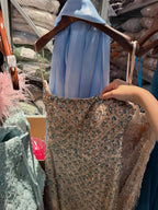 Arabic Luxury Blue Diamonds Mermaid Evening Dress WIth Cape Women Wedding Party Gown CLA73226