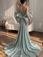 Luxury Pink Crystal Beaded Mermaid Evening Dress CLA73479
