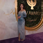 Luxury Blue Crystal Beaded Mermaid Evening Dress For Formal Wedding Party LA73544