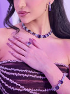 Wine Red Strapless Beaded Evening Dress LA73630