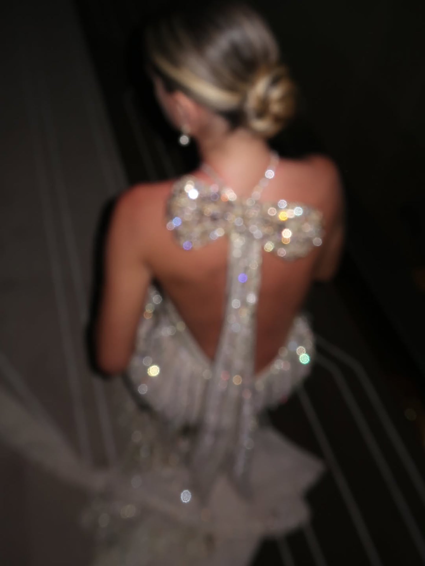 Luxury Gold Halter Crystal Mermaid Evening Dress CLA73687