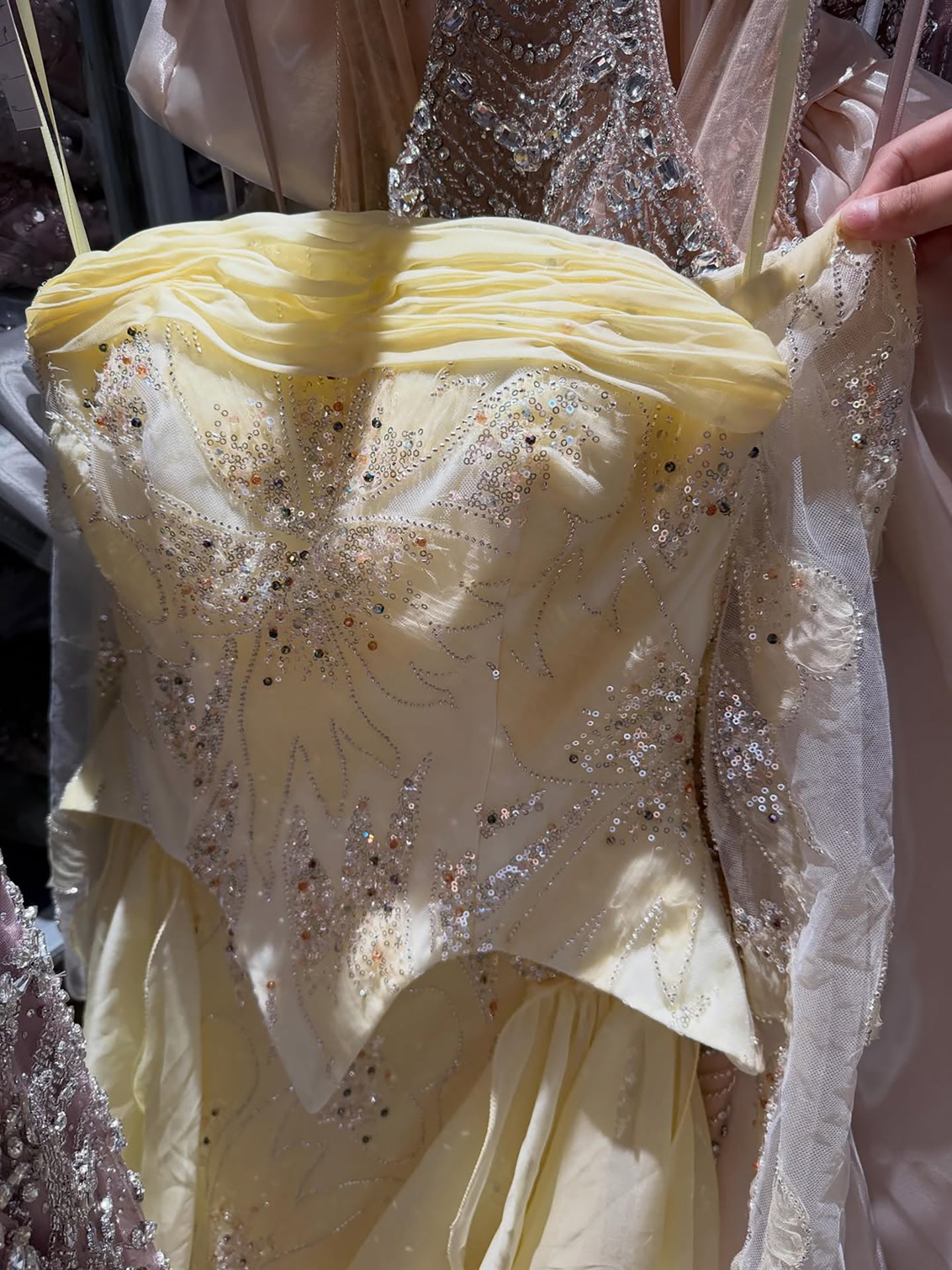 Arabic Yellow Simple Ruffle Off Shoulder Mermaid Evening Dress Elegant For Women Wedding Occasion CLA73695