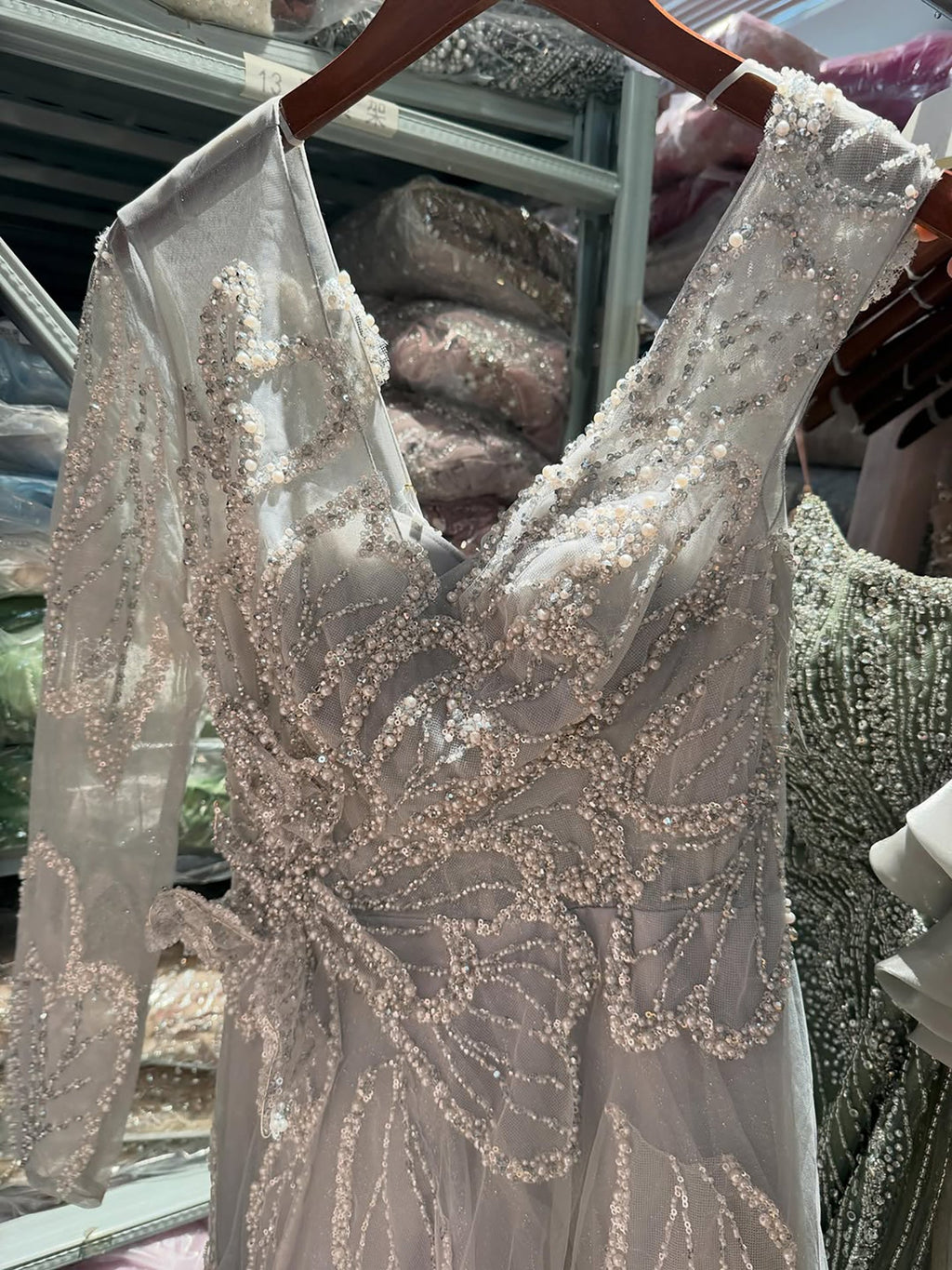 Luxury Pink Beaded One Shoulder A Line Evening Dress LA73746