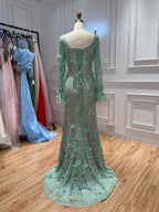 Luxury Pink 3D Floral Beaded Mermaid Gown CLA73774