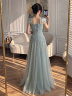 Luxury Pink Beaded Cap Sleeve Lace Up A-Line Dress LA73844