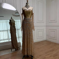 Kosovo Luxury Beaded Evening Dress With Gloves CLA72929