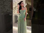 Kosovo Luxury Full Beaded A-Line Spaghetti Straps Evening Dress Women Occasion Party Gown CLA73332