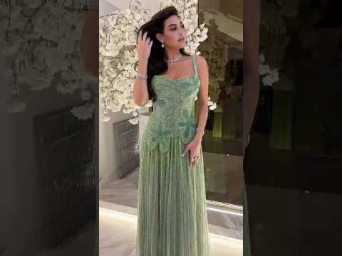 Kosovo Luxury Full Beaded A-Line Spaghetti Straps Evening Dress Women Occasion Party Gown CLA73332