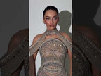 Luxury Caramel Kosovo Beaded Evening Dress Cape Sleeves CLA73344